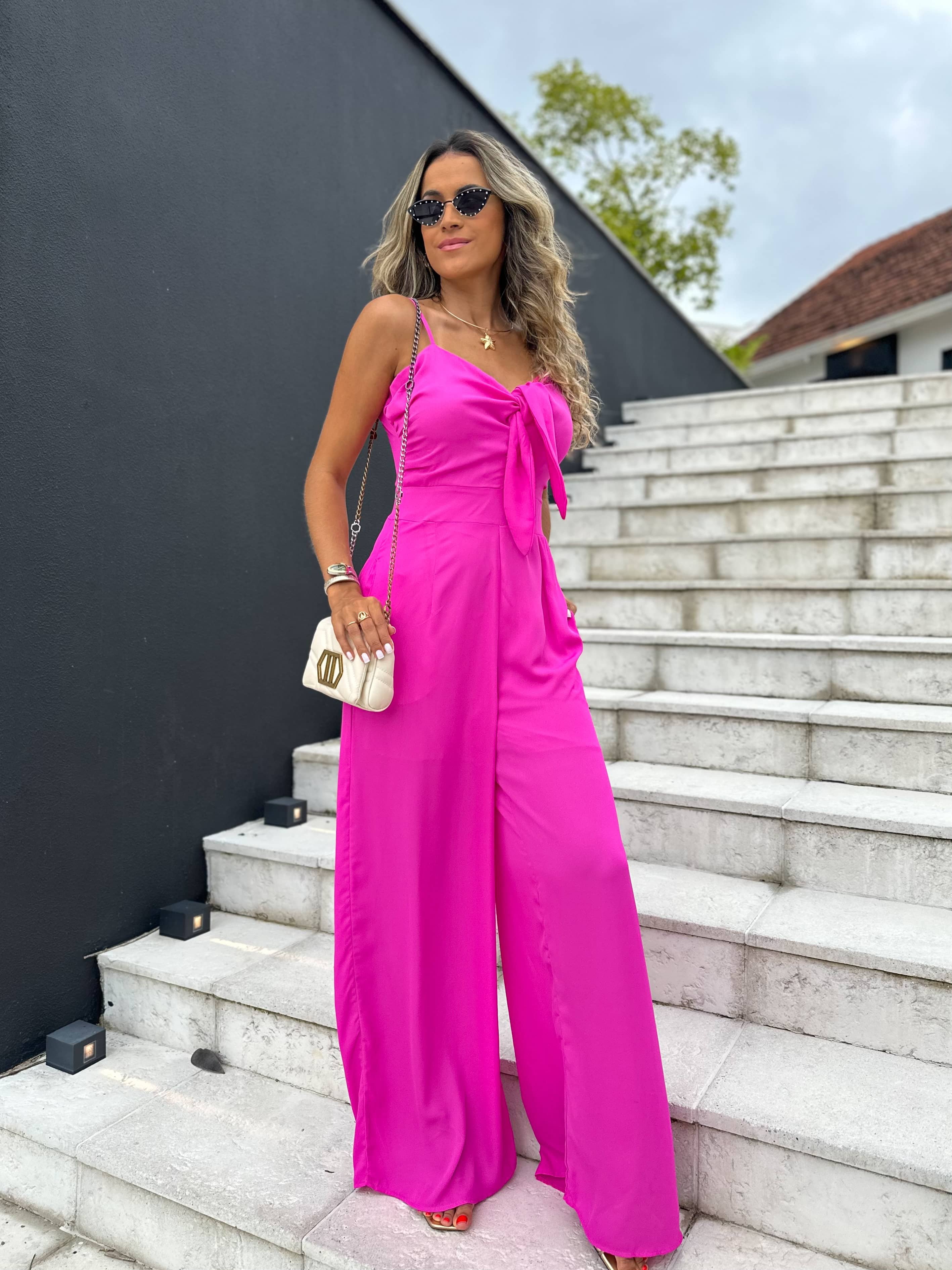 Macacão Sandra Rosa