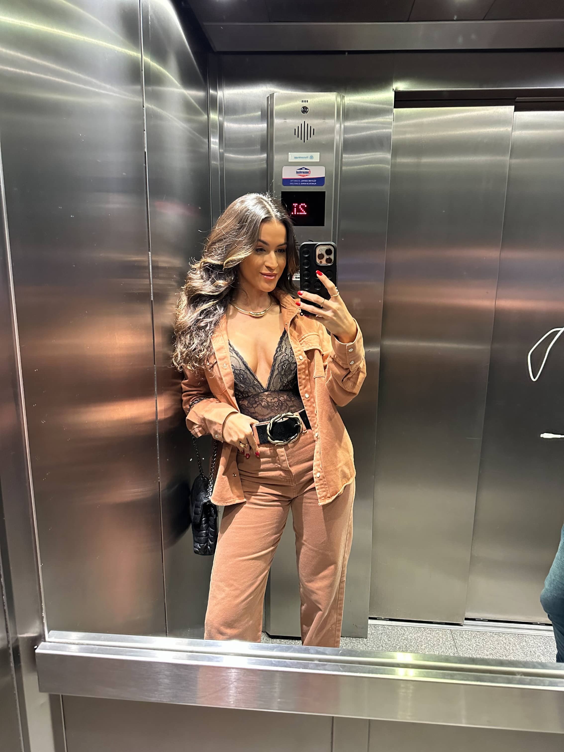 Calça Wide Leg Sofi Mocha Mousse