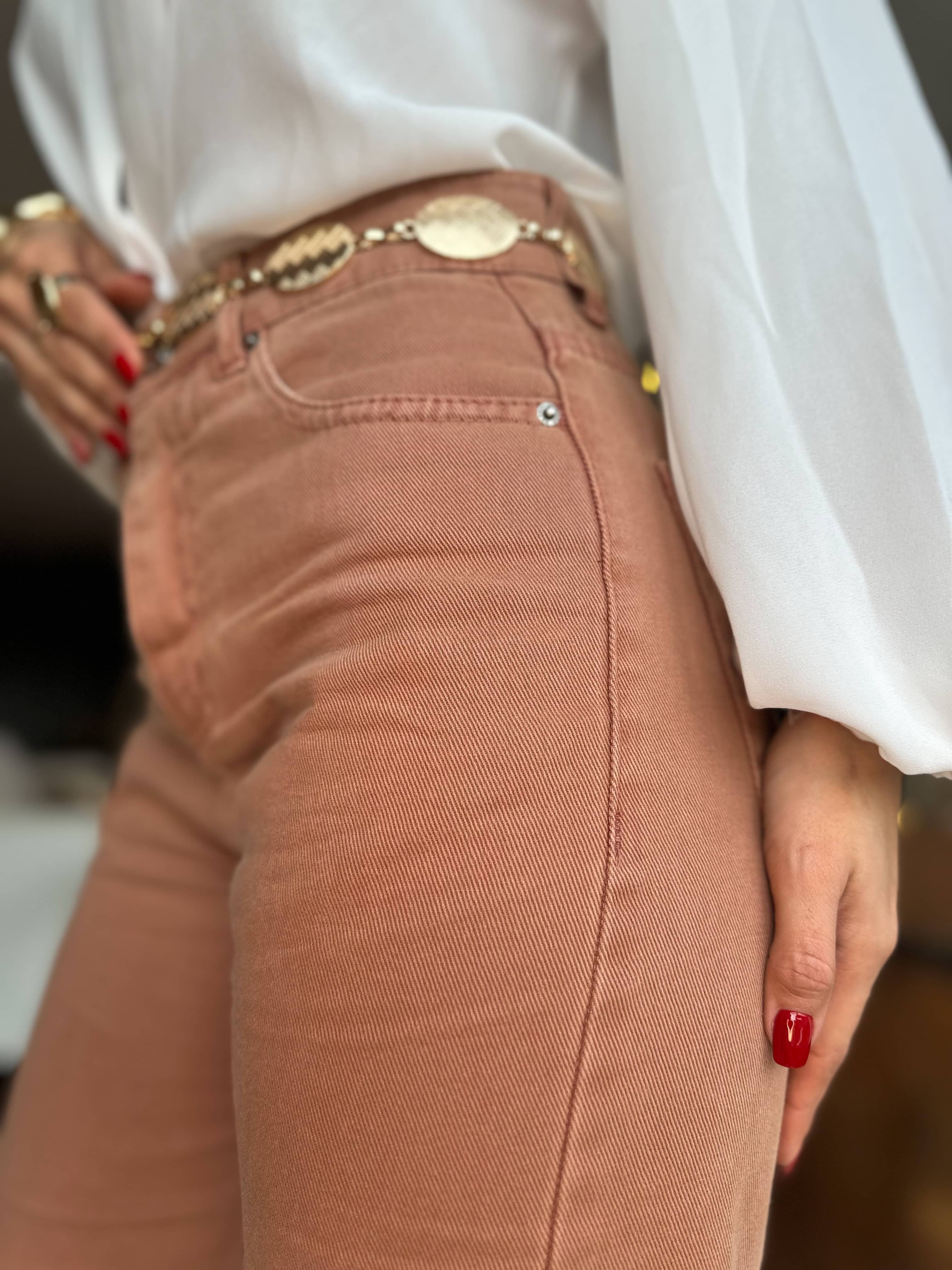 Calça Wide Leg Sofi Mocha Mousse