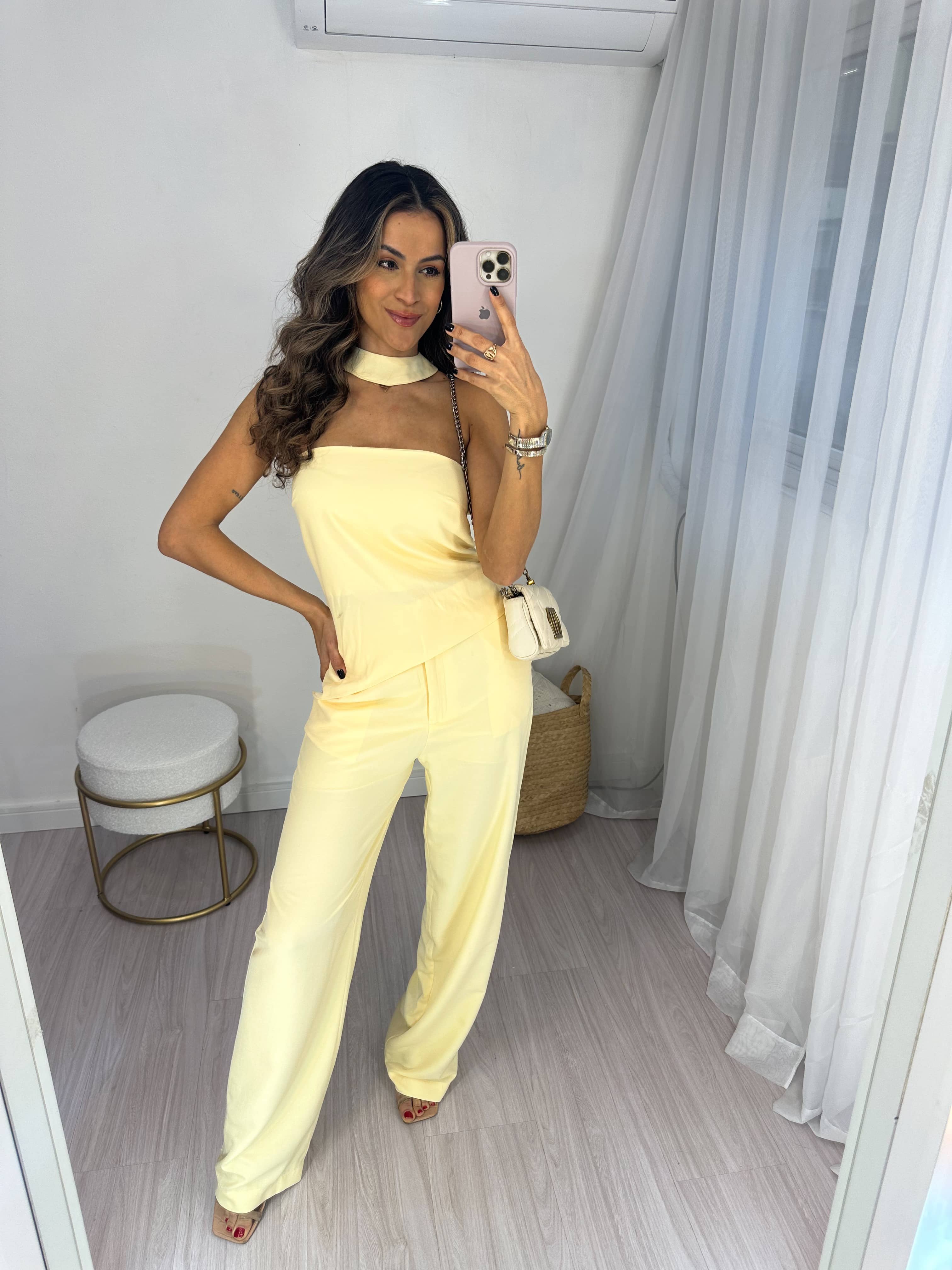 Conjunto Alfaiataria Amarelo Manteiga South