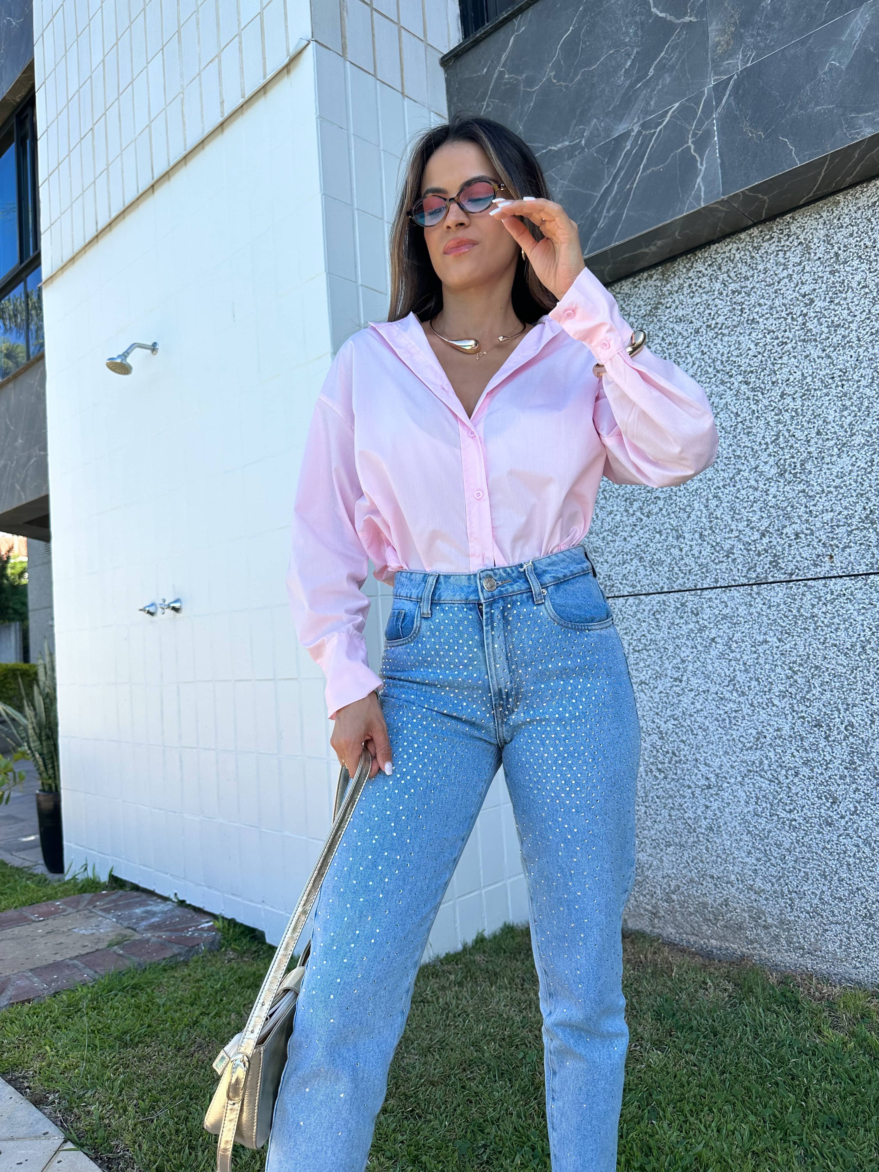 Calça Jeans Mom Rosy