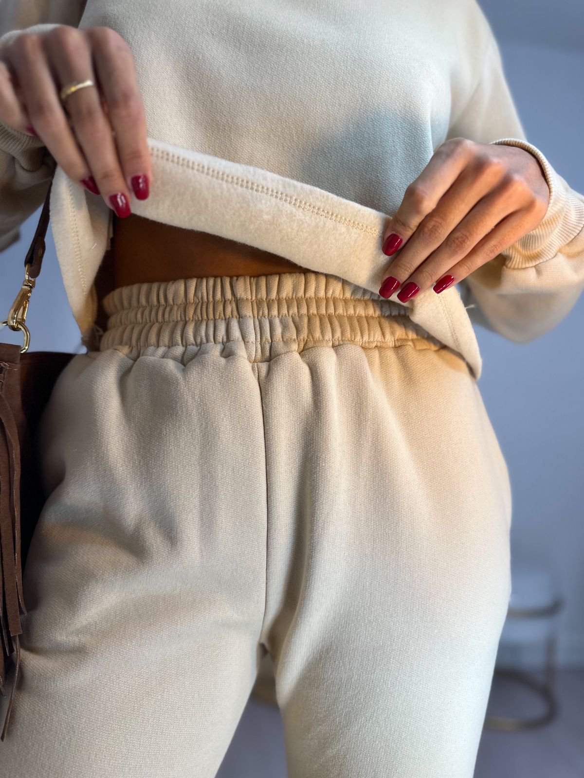 Conjunto Moletom Joger Suly Nude