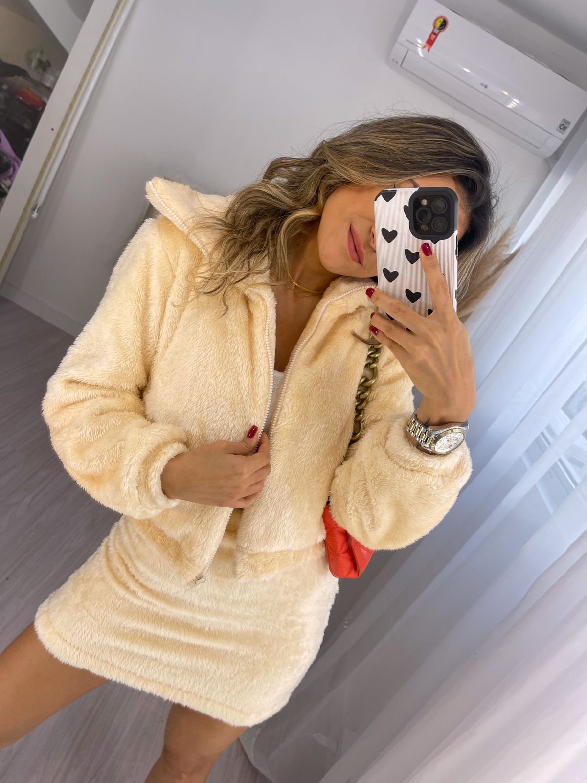 Saia Teddy Mica Champagne