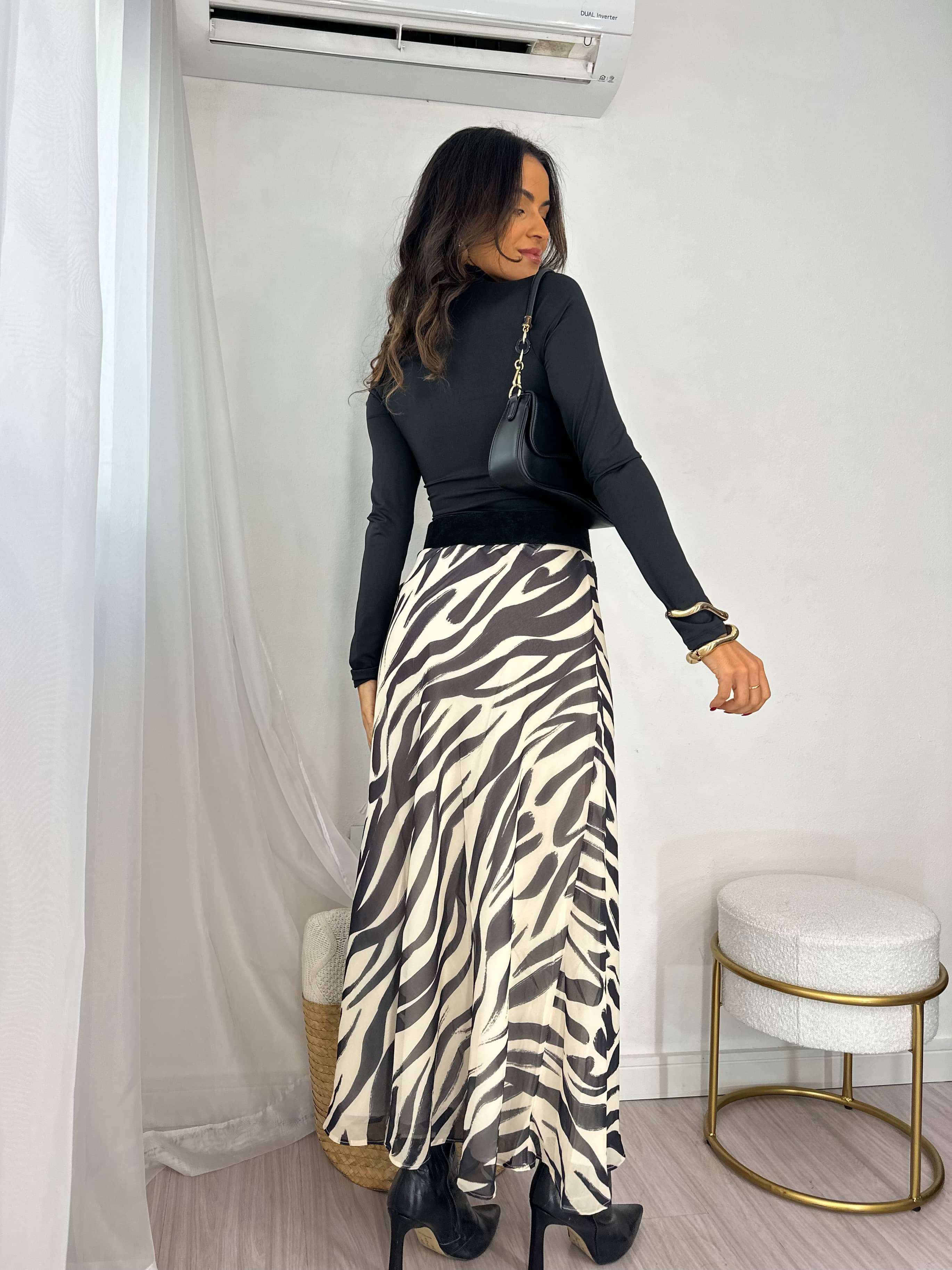 Saia Midi Zebra Tifa