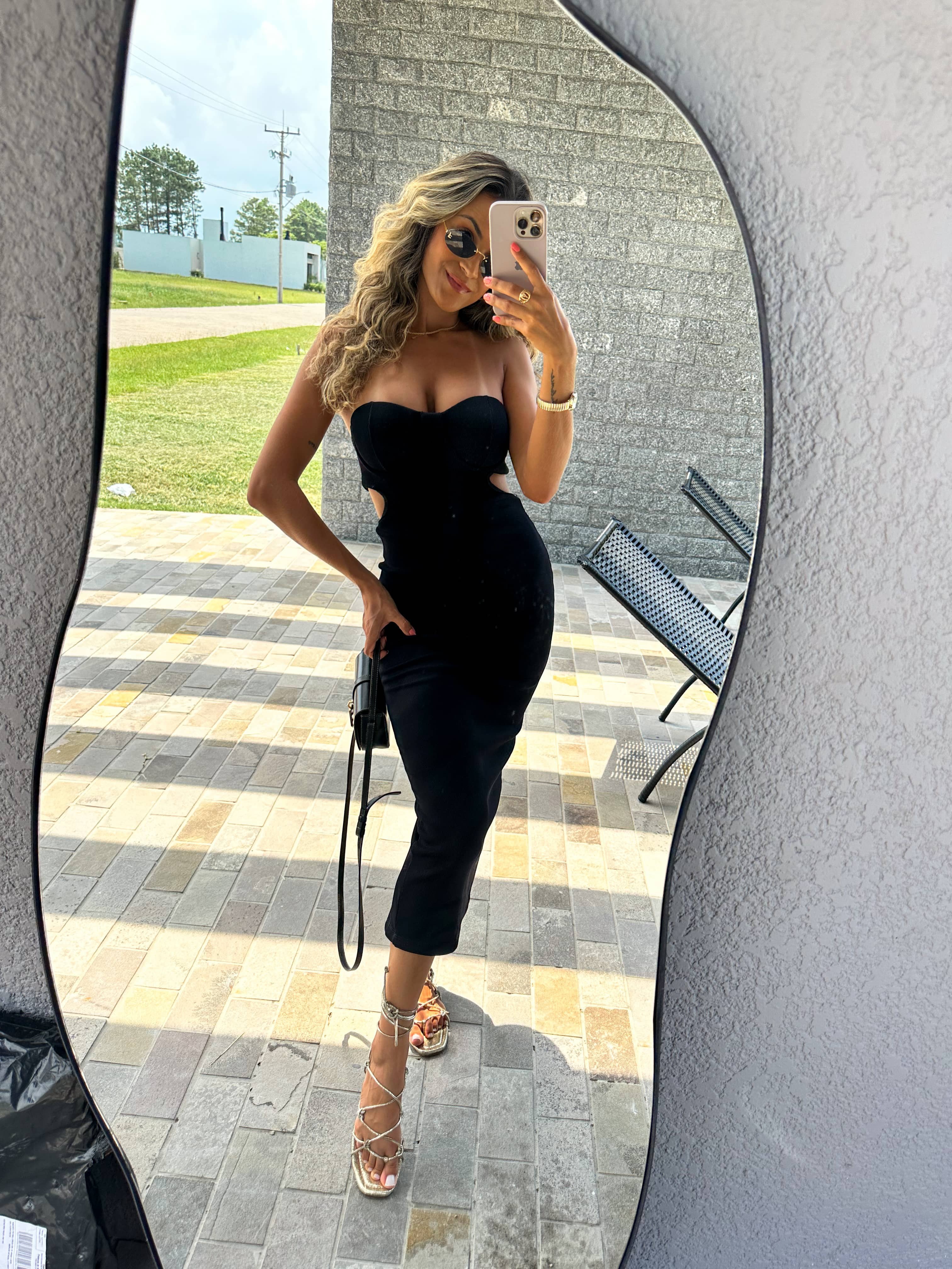 Vestido Midi Tifany Preto