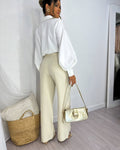 Calça Alfaiataria Tuty Creme