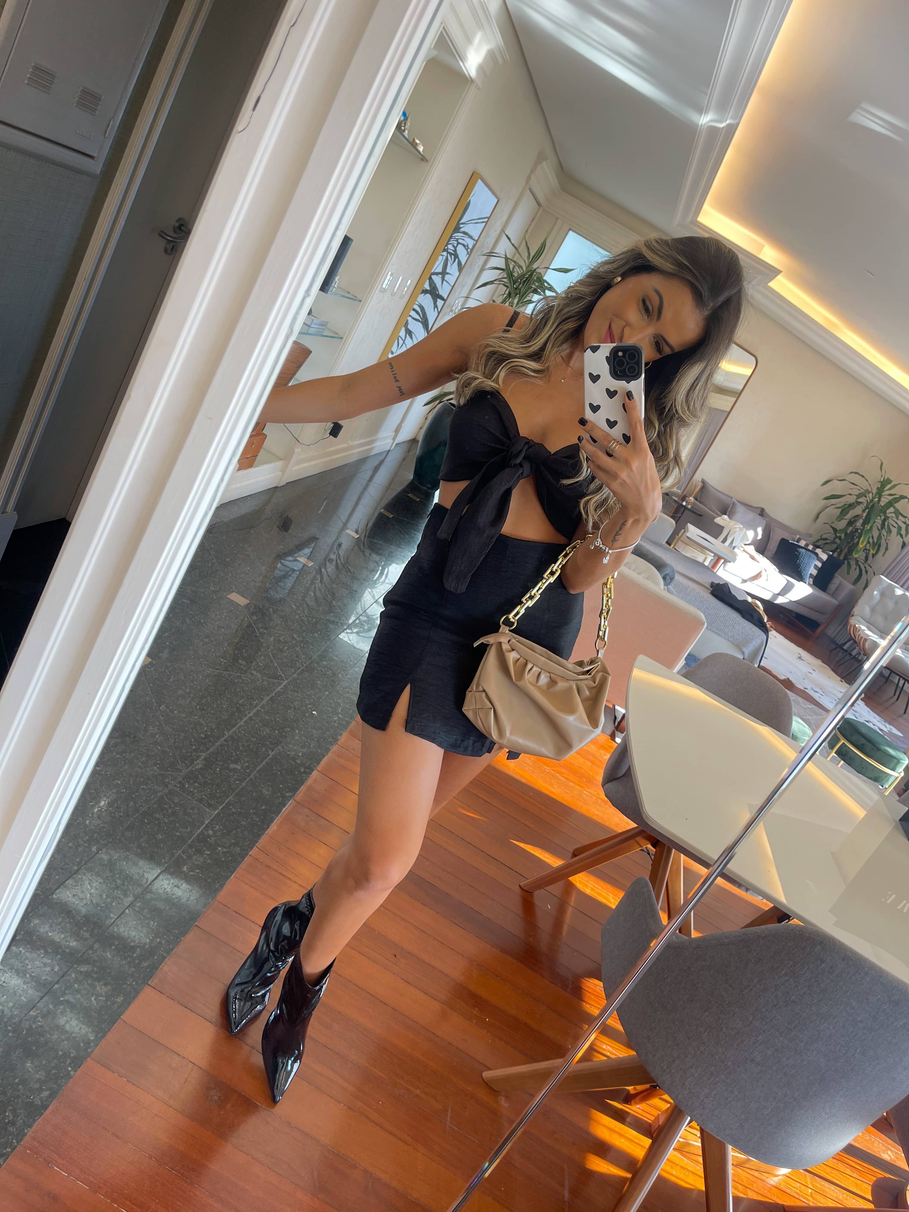 Short Saia Valença Preta