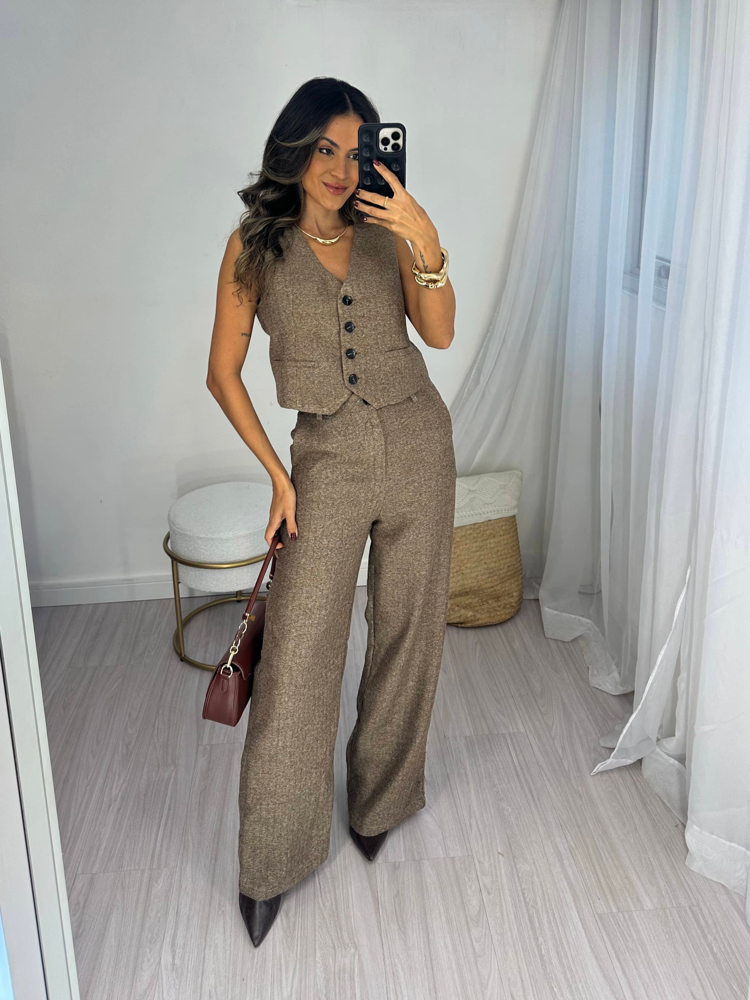 Conjunto Marrom Nany
