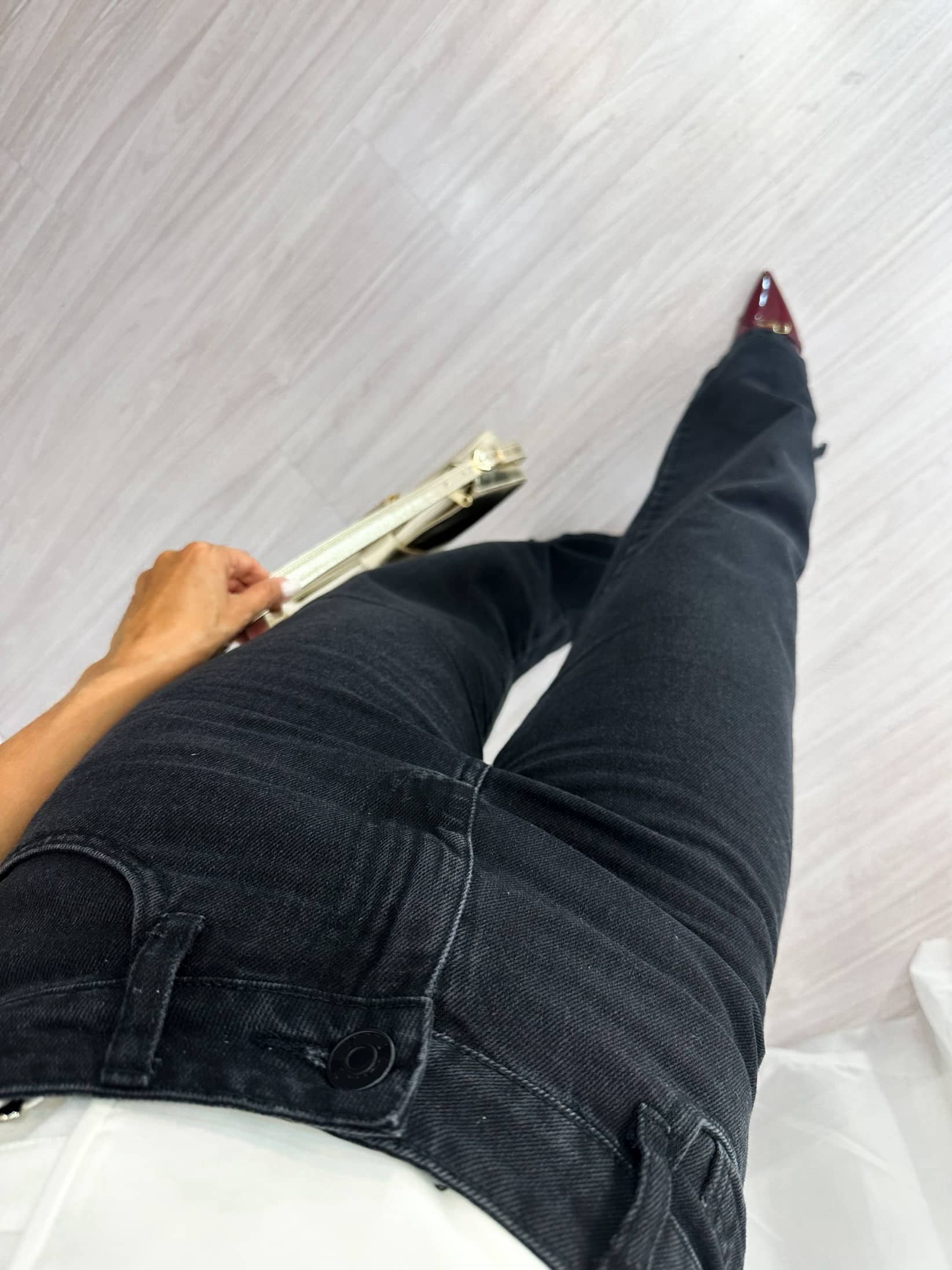 Calça Wide Leg Jeans Estonada Viky