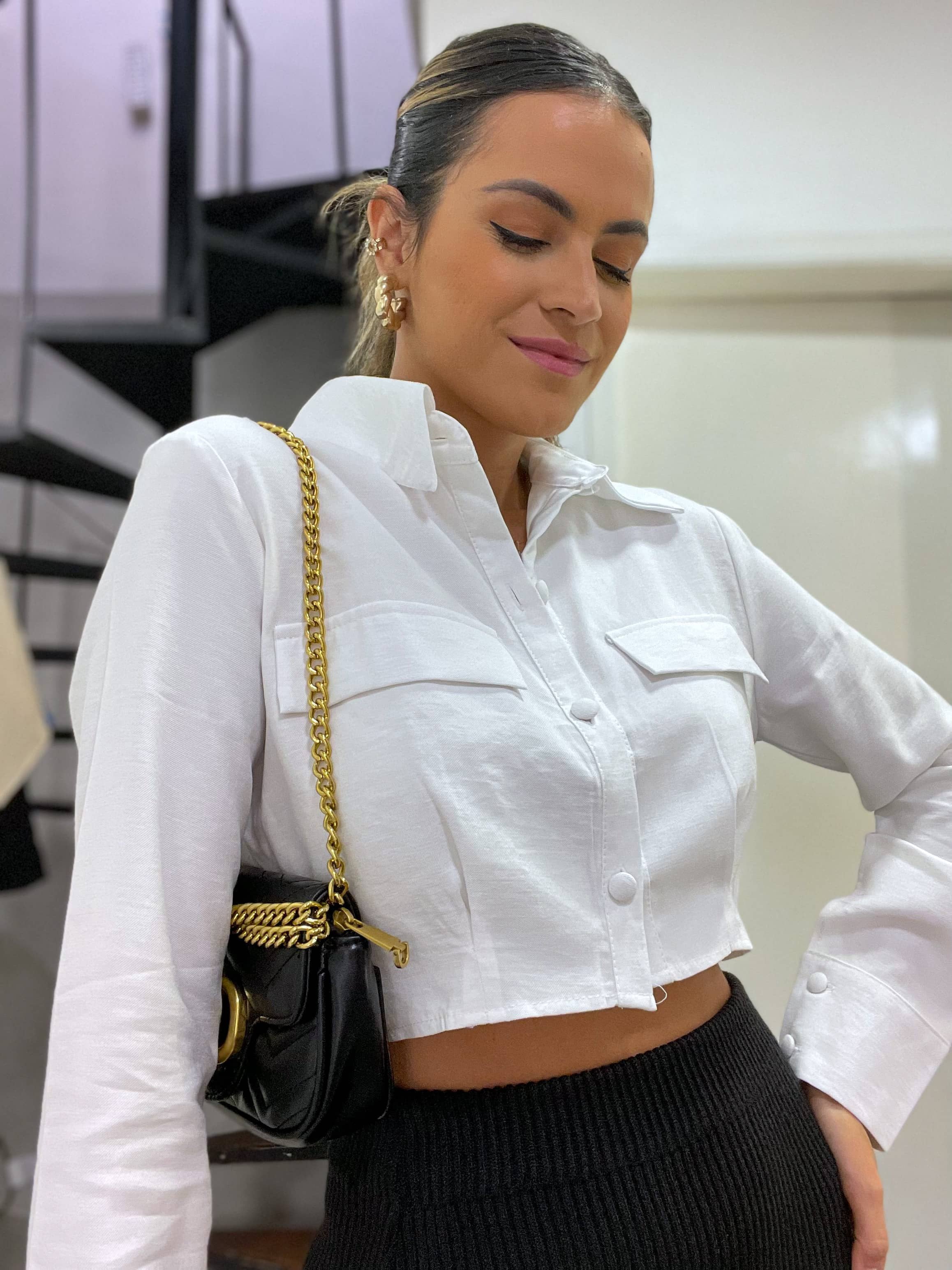 Camisa Cropped Chay Off