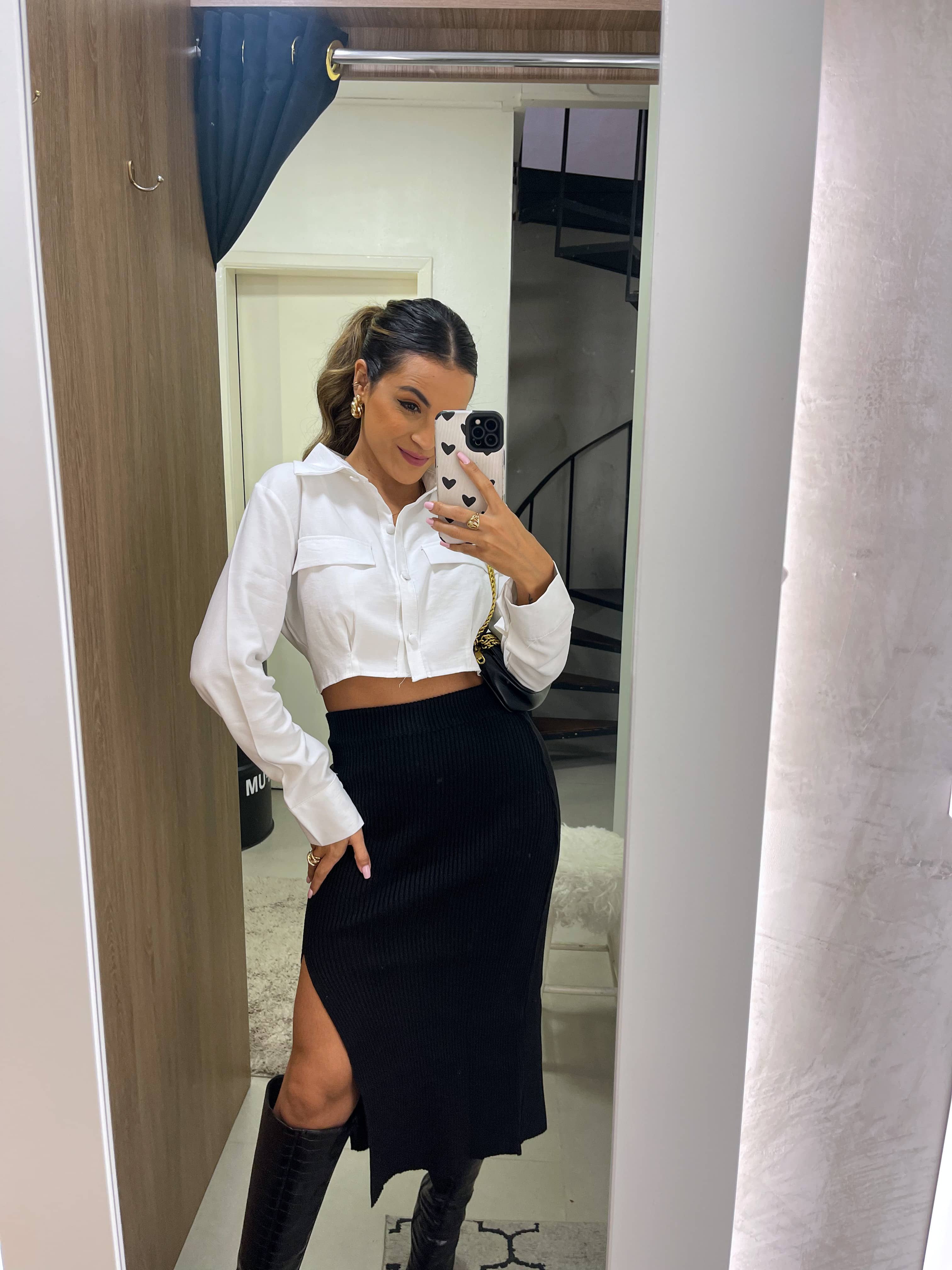 Camisa Cropped Chay Off