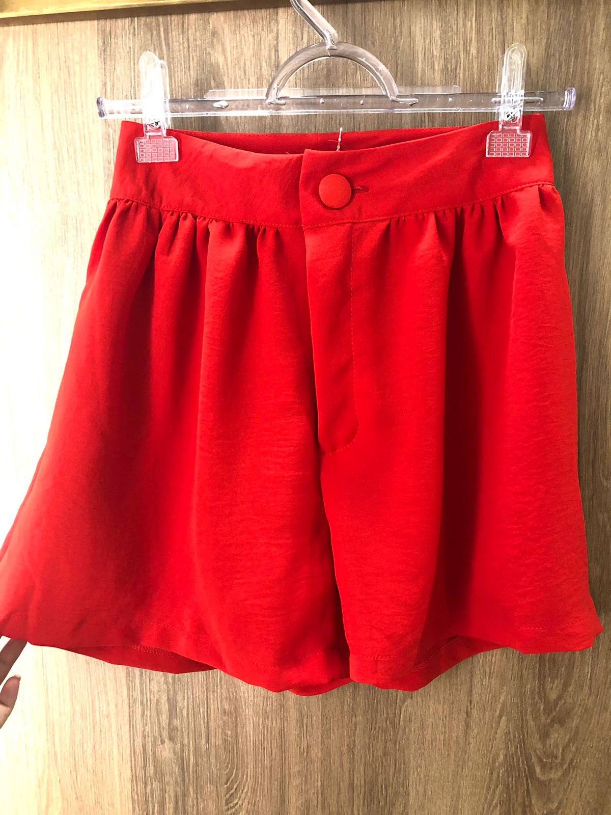 Short Vegan Vermelho