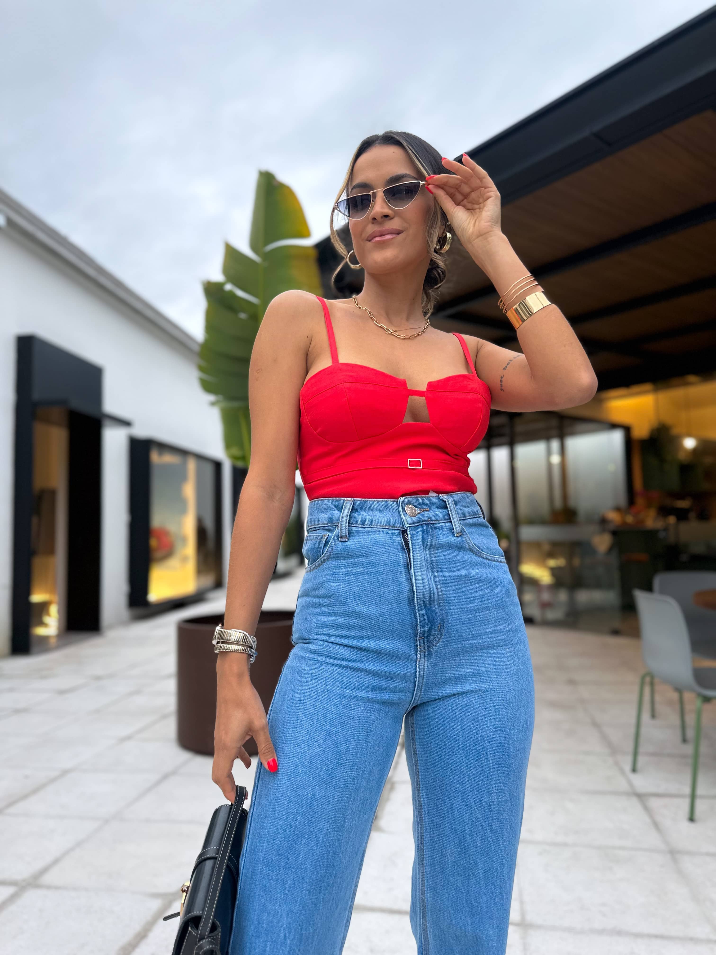 Calça Wide Leg Sofi Média